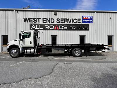 International MV Rollback Tow Truck - Cummins, 300HP, 6 Speed Allison Rds Automatic