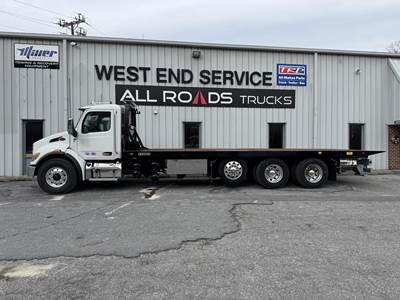 Peterbilt 548 Tri Axle Rollback Tow Truck - Paccar, 370HP, 6 Speed Allison Rds Automatic