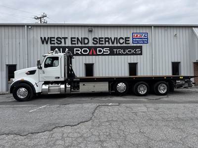 Peterbilt 567 Tri Axle Rollback Tow Truck - Cummins, 565HP, 6 Speed Allison Rds Automatic
