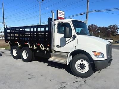 Kenworth T480 Tandem Axle 16.5 ft Stake Bed Truck - 300HP, 5 Speed Allison Rds Automatic