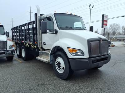 Kenworth T480 Tandem Axle 16.5 ft Stake Bed Truck - 300HP, 5 Speed Allison Rds Automatic