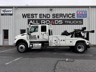 International MV Single Axle Wrecker Tow Truck - Cummins, 300HP, 6 Speed Allison Rds Automatic