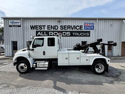 International MV Single Axle Wrecker Tow Truck - Cummins, 300HP, 6 Speed Allison Rds Automatic
