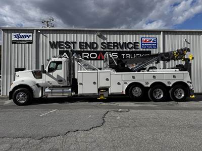 Kenworth W990 Tri Axle Wrecker Tow Truck - Cummins, 605HP, 18 Speed Freedom Line Manual