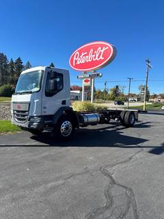 Peterbilt 220 Single Axle Cab & Chassis Truck - Paccar, 260HP, 5 Speed M Drive Automatic