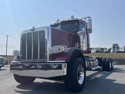 Peterbilt 389 Tri Axle Cab & Chassis Truck - Cummins, 565HP, 6 Speed Allison Rds Automatic