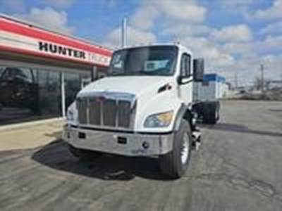 Peterbilt 537 Tandem Axle Cab & Chassis Truck - Cummins, 300HP, 8 Speed Automatic