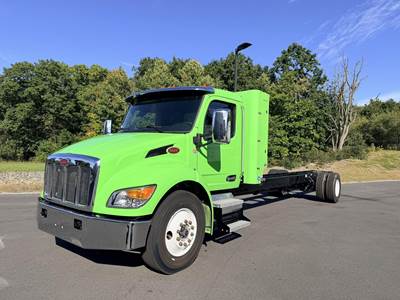 Peterbilt 537 Single Axle Cab & Chassis Truck - Cummins, 300HP, 6 Speed Allison Hs Automatic