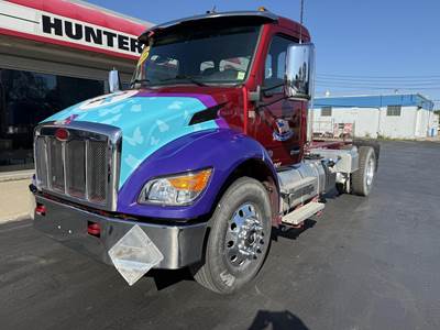 Peterbilt 537 Single Axle Cab & Chassis Truck - Cummins, 350HP, 6 Speed Allison Rds Automatic