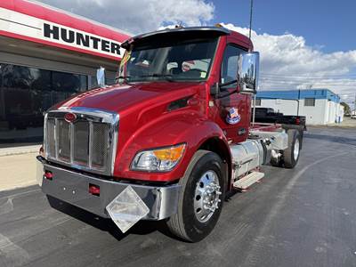 Peterbilt 537 Single Axle Cab & Chassis Truck - Cummins, 350HP, 6 Speed Allison Rds Automatic