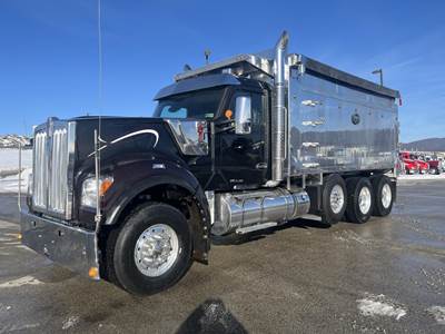 Kenworth W990 Tri Axle Dump Truck - Paccar 510HP, 18 Speed Manual, 18.5' Dump