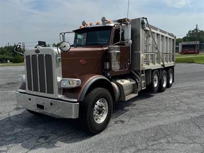 Peterbilt 389 Tri Axle Dump Truck - Cummins 450HP, 13 Speed Ultrashift Plus Amt
