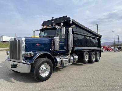 Peterbilt 389 Tri Axle Dump Truck - Cummins 550HP, 18 Speed Manual, 19' Dump