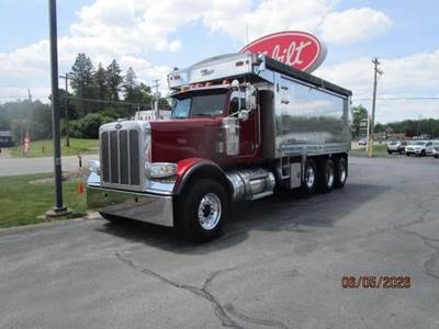 Peterbilt 389 Tri Axle Dump Truck - Cummins 565HP, 18 Speed Manual, 19.5' Dump
