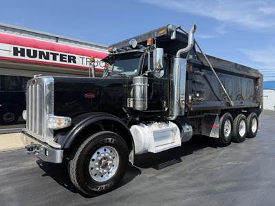 Peterbilt 389 Tri Axle Dump Truck - Cummins 525HP, 18 Speed Manual
