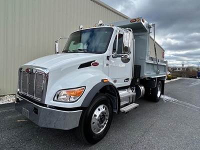 Peterbilt 537 Single Axle Dump Truck - Paccar 330HP, 6 Speed Allison Rds Automatic