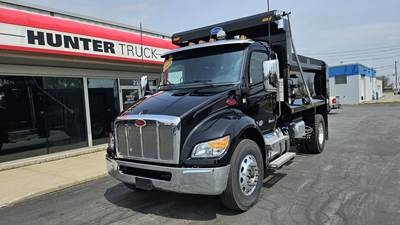 Peterbilt 537 Single Axle Dump Truck - Paccar 350HP, 6 Speed Allison Rds Automatic