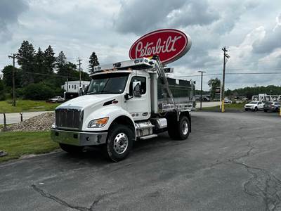Peterbilt 537 Single Axle Dump Truck - Paccar 1050HP, 6 Speed Allison Rds Amt, 11' Dump