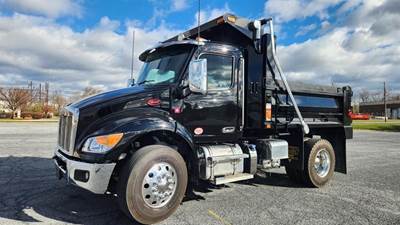 Peterbilt 537 Single Axle Dump Truck - Paccar 325HP, 10 Speed Manual