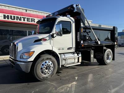 Peterbilt 537 Single Axle Dump Truck - Paccar 350HP, 6 Speed Allison Rds Automatic