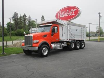Peterbilt 567 Tri Axle Dump Truck - Paccar 455HP, 8Ll Manual, 19.5' Dump