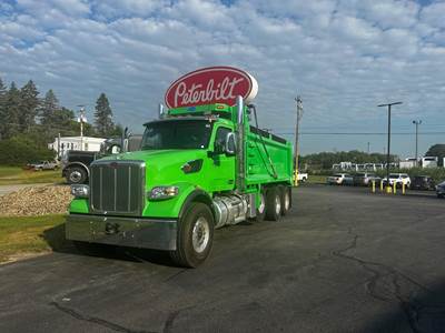 Peterbilt 567 Tri Axle Dump Truck - Cummins 565HP, 18 Speed Endurant Amt, 18' Dump