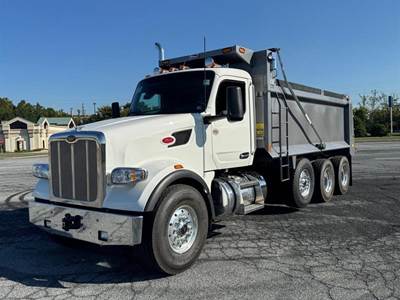 Peterbilt 567 Tri Axle Dump Truck - Cummins 525HP, 6 Speed Allison Rds Automatic