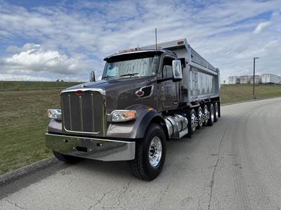 Peterbilt 567 Five Axle Dump Truck - Cummins 500HP, 6 Speed Allison Rds Automatic, 21' Dump