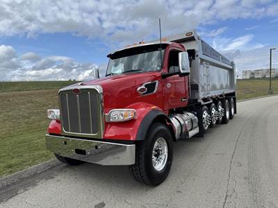 Peterbilt 567 Five Axle Dump Truck - Cummins 500HP, 6 Speed Allison Rds Automatic, 21' Dump