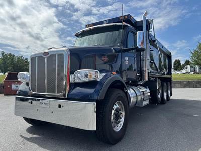 Peterbilt 567 Tri Axle Dump Truck - Cummins 525HP, 18 Speed Manual