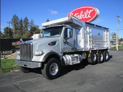 Peterbilt 567 Tri Axle Dump Truck - Cummins 500HP, 13 Speed Manual, 19.5' Dump