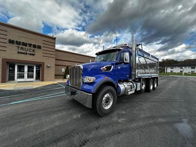 Peterbilt 567 Tri Axle Dump Truck - Cummins 565HP, 18 Speed Endurant Amt, 18' Dump