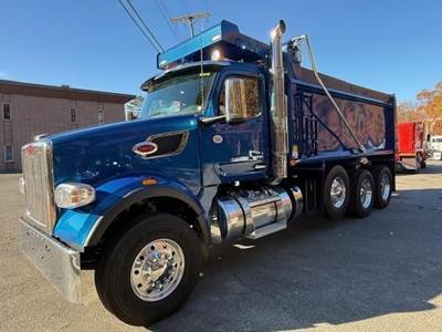 Peterbilt 567 Tri Axle Dump Truck - Cummins 565HP, 6 Speed Allison Rds Automatic, 17.5' Dump