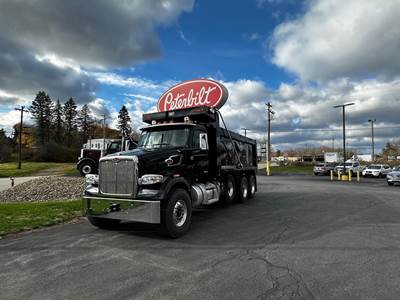Peterbilt 567 Tri Axle Dump Truck - Cummins 525HP, 18 Speed Endurant Amt