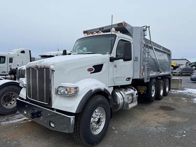 Peterbilt 567 Tri Axle Dump Truck - Cummins 525HP, 6 Speed Allison Rds Automatic