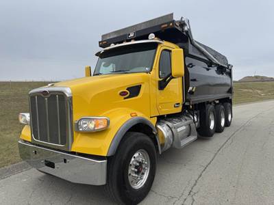 Peterbilt 567 Tri Axle Dump Truck - Cummins 500HP, 18 Speed Manual