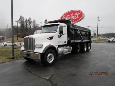 Peterbilt 567 Tri Axle Dump Truck - Cummins 505HP, 6 Speed Allison Rds Automatic, 19' Dump