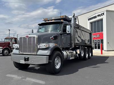 Peterbilt 567 Tri Axle Dump Truck - Paccar 510HP, 18 Speed Manual