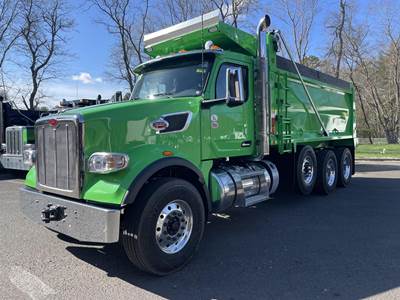 Peterbilt 567 Tri Axle Dump Truck - Cummins 565HP, 6 Speed Allison Rds Automatic