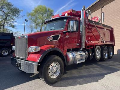 Peterbilt 567 Tri Axle Dump Truck - Cummins 565HP, 6 Speed Allison Rds Automatic