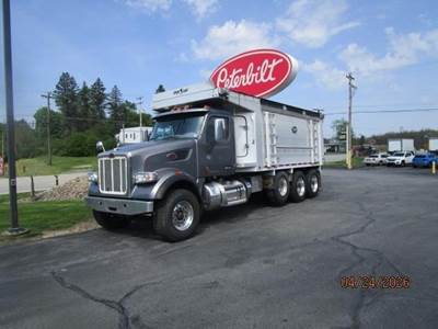 Peterbilt 567 Tri Axle Dump Truck - Paccar 455HP, 8Ll Manual, 19.5' Dump