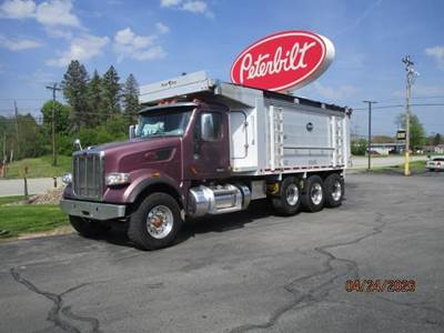 Peterbilt 567 Tri Axle Dump Truck - Paccar 455HP, 8Ll Manual, 19.5' Dump