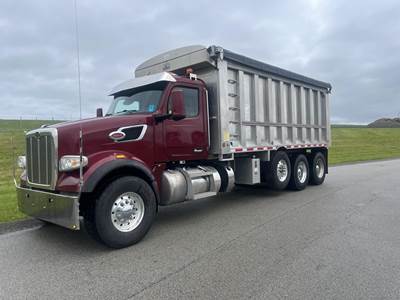 Peterbilt 567 Tri Axle Dump Truck - Cummins 500HP, 8Ll Manual
