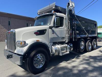Peterbilt 567 Tri Axle Dump Truck - Cummins 565HP, 6 Speed Allison Rds Automatic