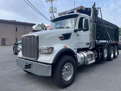 Peterbilt 567 Tri Axle Dump Truck - Cummins 565HP, 6 Speed Allison Rds Automatic