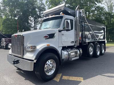 Peterbilt 567 Tri Axle Dump Truck - Cummins 565HP, 18 Speed Manual