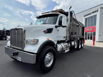 Peterbilt 567 Tri Axle Dump Truck - Cummins 500HP, 18 Speed Manual