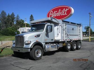 Peterbilt 567 Tri Axle Dump Truck - Cummins 500HP, 13 Speed Manual, 19.5' Dump