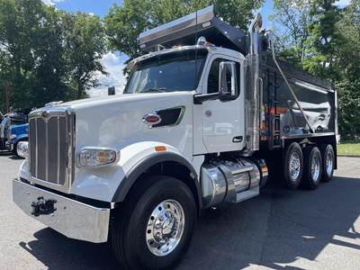 Peterbilt 567 Tri Axle Dump Truck - Cummins 565HP, 18 Speed Manual