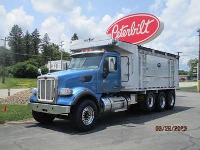 Peterbilt 567 Tri Axle Dump Truck - Paccar 455HP, 8Ll Manual, 19.5' Dump